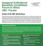 BIOSAFETY COMMITTEES FORUM IN AFRICA